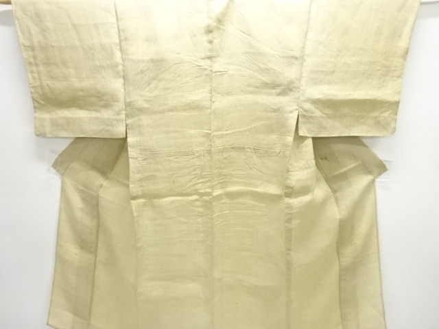 JAPANESE KIMONO / ANTIQUE HONJO OJIYA CHIJIMI MENS KIMONO